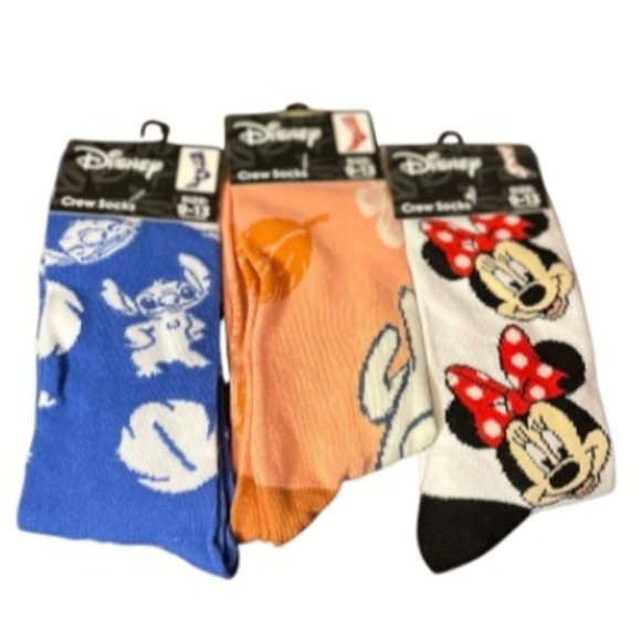 Disney Mickey & Friends Blue Sweatshirt + BONUS Disney 3 Sock Bundle – XL Top - Picture 3 of 3